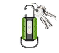 Keychain Flashlight - Handheld Compact Torch, Portable Mini LED Keychain Flashlight with 6 Light Modes, Rechargeable, Perfect for Night Fishing, Running, Walking Pets, Home Repair, Janitors, Camping