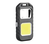 Keychain Flashlight Rechargeable - Portable Mini Torch 4 Lighting Levels for Outdoor | Waterproof Compact LED Light with Bottle Opener, Camping Adventure for Commuting Cycling Tool, 7.8 x 3.8 x 1.3cm