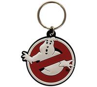 Keychain ghostbusters - llavero de goma logo, rojo y crema