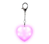 Keychain Glow - Led Mini Lamp for Bags | Rechargeable Heart Shaped Touch Light with Compact Design & Portable Use for Handbags Backpacks Wallets Concerts Parties Night Outings Evening Strolls
