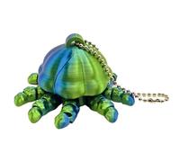 Keychain Jellyfish | Cute 3D Printed Wallet Pendant | Articulated Marine Life Charm With Flexible Joints | Funny Backpack Accessory For Travelers Beach Lovers Kids Teens And Adults | Party Favo