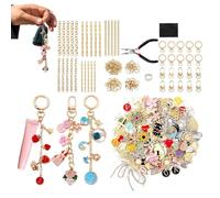 Keychain Making Kit - 7.09 Inches Jewelry Crafts | Creative DIY Set - Alloy Keychain Craft Kit For Jewelry Making Art Projects Party Activities And Classroom Creative Learning Kids Teens And Adults