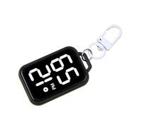 Keychain Watch - Electronic Mini Digital Timepiece | Low Light Watch | Portable Silent Mode Time Device Accessory, Compact Daily Time Tracking Tool For Students Adults Teens Commuting Meetings Exams T