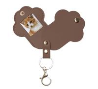 Keychains de almacenamiento cabello - colector cabello Cat Memorial | Organizador pata PU conmemorativo para desplazamientos, adolescentes, adultos, amante las mascotas, 12.6x5.6x0.5cm