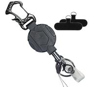 Keychains Retráctiles Con Carabiner - Catabiner Badge Soporter | Id Badge Reel Con Key Ring | Keychains Accesorios Protección De Caída Para Trepar Actividades Al Aire Libre Trekking De Montañismo