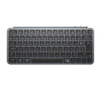 Keychron B1 Pro Teclado inalámbrico, teclado francés AZERTY Layout, receptor de 2,4 GHz/Bluetooth/cableado, teclado personalizado programable, extrafino, compatible con Mac y Windows - Gris espacial