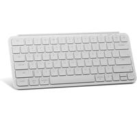 Keychron B1 Pro Teclado inalámbrico Ultrafino con personalización ZMK, 3 Modos Bluetooth/2,4 GHz/Cable 425 g Ligero con una batería de Larga duración de 1.200 Horas para Mac/Windows-Blanco Marfil