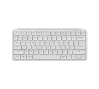 Keychron B1 Pro - Teclado inalámbrico ZMK personalizado ultrafino, Bluetooth programable/2.4G/con cable ligero con batería de 1200 horas de duración, tecla silenciosa para Mac/Windows, color blanco