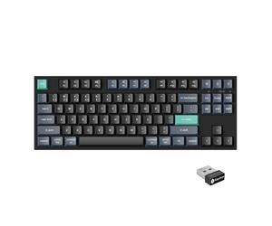 Keychron B33 Teclado Inalámbrico - 80% TKL ANSI Layout, Escritura silenciosa, Mecanismo de Tijeras, Conexión Tri-Modo (2.4 GHz, Bluetooth 5.2, con cable) Iniciador para personalización