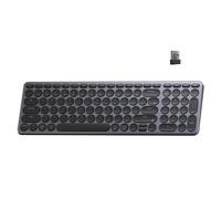 Keychron B4 Pro - Teclado inalámbrico ultrafino, 96% Bluetooth/2.4 GHz/teclado de conexión por cable con teclado numérico, lanzador, compatible con Mac Windows Linux - Gris espacial