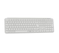 Keychron B6 Pro Teclado Inalámbrico Delgado de Tamaño Completo con Personalización ZMK, Bluetooth/2,4 GHz/con Cable, Ligero, hasta 1200 Horas de Duración de La Batería, para Mac/Windows-Blanco Marfil