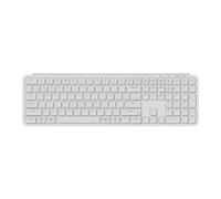 Keychron B6 Pro Teclado inalámbrico Ultrafino, QMK de tamaño Completo con Teclado numérico, conexión 2,4 GHz/Bluetooth 5.2/USB, batería de Larga duración, Compatible con Mac Windows Linux - Blanco