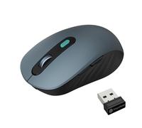 Keychron BM25 - Ratón inalámbrico silencioso, ergonómico y recargable con tres modos, 2.4G/Bluetooth 5.2/cableado, tasa de sondeo de 1000Hz, DPI ajustable, programable para Mac, Windows, Linux, gris