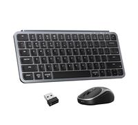 Keychron Combo de teclado inalámbrico B1 Pro 75% y mouse BM24, teclado ultradelgado con interruptor de tijera, 2.4 GHz/Bluetooth 5.2/cableado, teclado de hasta 300 horas y mouse de 98 horas, sensor