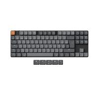 Keychron K1 MAX 80% Teclado Mecánico Inalámbrico Delgado Personalizado, 2.4GHz Conexión Bluetooth por Cable QMK/Via Programable, Hot-Swap Interruptores Gateron Rojo para Mac/Windows/Linux-ES Layout