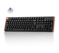 Keychron K10 HE Teclado inalámbrico para gaming, diseño ISO DE, interruptor magnético Gateron Nebula de doble rael, programable, marco de aluminio y madera, para Mac y Windows, edición especial (negro