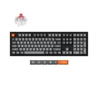 Keychron K10 MAX Teclado Mecánico Inalámbrico Personalizado, 2.4 GHz/Bluetooth/USB-C, RGB, QMK/Via Macros Programables, Hot-Swap, PBT Keycaps, para Mac Windows, Super Red Switch