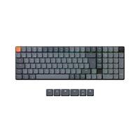 Keychron K17 MaxTeclado Mecánico Inalámbrico Ultrafino con Conexión 2,4 GHz/Bluetooth/Cable, Programable con QMK y Launcher, Hot-swappable Interruptores Gateron Marron para Mac/Windows(ES Layout)