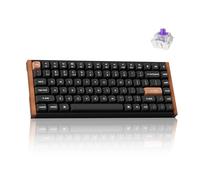 Keychron K2 HE - Teclado inalámbrico personalizado con efecto Hall, interruptor magnético de doble riel Gateron, QMK 2.4 GHz, Bluetooth 5.2 RGB compatible con Mac Windows Linux (aluminio + madera)