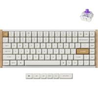 Keychron K2 HE Teclado Magnético Inalámbrico, 2.4Ghz/Bluetooth/USB-C, RGB, Hot-Swap, QMK/Via, Gateron Magnetic Switch Nebula, Compatible con Mac Windows Linux, Special Edition Blanco