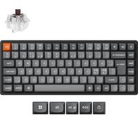 Keychron K2 Max tastiera Universale USB + RF Wireless + Bluetooth QWERTY Nordic Nero, Grigio (Keychron K2 MAX Wireless Tri-Mode Hot)