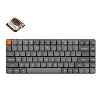 Keychron K3 MAX QMK/Via Teclado Mecánico inalámbrico, 75% Diseño programable, LED Blanco, Gateron Brown Switch, Marco de Aluminio Bluetooth/USB-C Teclado Gaming con Cable para Mac Windows Linux