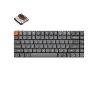 Keychron K3 MAX QMK/Via Teclado Mecánico inalámbrico, 75% Diseño programable, RGB LED, Gateron Brown Switch Hot-Swap, Marco de Aluminio Bluetooth/USB-C Teclado Gaming con Cable para Mac Windows Linux