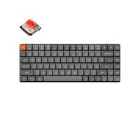 Keychron K3 Max Teclado mecánico Inalámbrico QMK/VIA Ultra-Slim 75% Teclado de PBT Hot-Swap Retroiluminación RGB Gateron Low-Profile MX Red Switch, Layout italiano