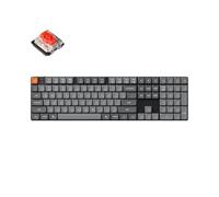 Keychron K5 MAX Teclado Mecánico Inalámbrico Ultrafino, QMK/Via programable, 3 Modos Bluetooth/2,4 GHz/Cable con LED RGB, Low Profile Gateron Red Switch Hot-Swap, Teclas PBT