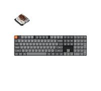 Keychron K5 MAX Teclado Mecánico Inalámbrico Ultrafino, QMK/Via programable, 3 Modos Bluetooth/2,4 GHz/Cable con LED RGB, Low Profile Gateron Brown Switch Hot-Swap, Teclas PBT