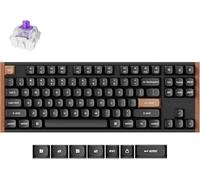 Keychron K8 HE QMK - Teclado mecánico inalámbrico para juegos, 2,4 GHz, Bluetooth, compatible con cable, compatible con sustitución en caliente, programable, retroiluminación RGB, interruptor
