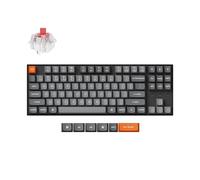 Keychron K8 MAX Teclado Mecánico Inalámbrico Personalizado, 2.4 GHz/Bluetooth/USB-C, RGB, QMK/Via Macros Programables, PBT Keycaps, para Mac Windows, Super Red Switch