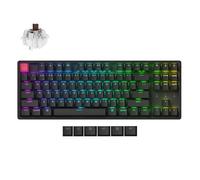 Keychron K8 Version 2 Teclado Mecánico Inalámbrico, Bluetooth/USB-C, RGB LED, QMK/Via, Hot-Swap, Programmable, PBT Keycaps, For Mac Windows, Super Brown Switch