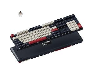 Keychron KJ5 Teclado mecánico inalámbrico, Bluetooth QMK de 2.4 GHz, diseño 100% RGB, interruptor marrón intercambiable en caliente compatible con Mac Windows Linux, teclas PBT que no brillan para