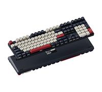 Keychron KJ5 Teclado mecánico inalámbrico, Bluetooth QMK de 2.4 GHz, diseño 100% RGB, interruptor rojo intercambiable en caliente compatible con Mac Windows Linux, teclas PBT que no brillan para