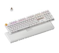 Keychron KJ5 - Teclado mecánico inalámbrico personalizado, Bluetooth QMK de 2.4 GHz, diseño de tamaño completo RGB, interruptor marrón intercambiable en caliente compatible con Mac Windows Linux, para