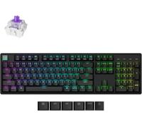Keychron KYCN-K10H-J1 K10 HE edición estándar tamaño completo 104 teclas RGB sustitución en caliente teclado con efecto Hall, negro