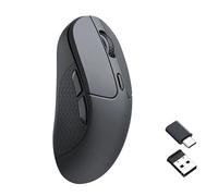 Keychron M3-A71 Ratón Inalámbrico 1K con Sensor PixArt 3311 - Conexión 2.4GHz/Bluetooth/USB, Ergonómico, dpi 12000, Batería 95h, Compatible Windows/Mac/Linux - Negro