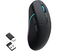 Ratón Keychron M3 inalámbrico RF 2,4 GHz Bluetooth 26000 DPI Negro RGB Ergonómico