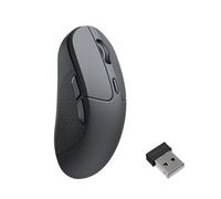 Keychron M3 Ratón de Juego óptico Inalámbrico, Sensor PixArt Paw 3950, 30000 dpi 2.4 GHz/Bluetooth 5.3, Retroiluminación LED RGB, 79g Botón Macro Programable Ligero para Windows PC/Mac - Negro