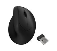 Keychron M5 Ratón Inalámbrico Ergonómico, 2,4 GHz/Bluetooth 5.3/Cable, 8000 Hz Polling Rate,Sensor PixArt 3950, 30 000 dpi, Ergonómico, con Botón Macro Programable (Negro)