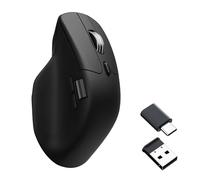 Keychron M6 Mouse Universale Mano Destra Rf Wireless + Bluetooth + Usb TypE-C Ottico 26000 Dpi (m6-A27 Ult Silent Wireless Mouse Bk)