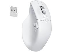 Keychron M6 - Ratón inalámbrico Bluetooth de 8000 Hz, 2,4 GHz/conexión por cable, cuerpo ligero, sensor PixArt 3950 programable para Windows, Mac Linux, color blanco