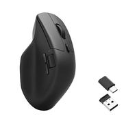 Keychron M6 - Ratón inalámbrico Bluetooth USB de Doble Desplazamiento, Color Negro