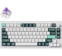 Keychron Q1 HE Teclado Mecánico Inalámbrico con Hall Effect Gateron Double-Rail Magnetic Switch Nebula, Rapid Trigger, QMK 2.4 GHz Bluetooth RGB Compatible con Mac Windows Linux - Blanco