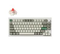 Keychron Q1 MAX QMK/Via Teclado Mecánico Inalámbrico, Totalmente metálico, Botones programables, 2,4 GHz/Bluetooth/Teclado con Cable y Hot-Swappable, Shell White, Gateron Jupiter Red