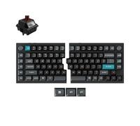 Keychron Q11 Ultra 8K - Teclado mecánico ergonómico dividido inalámbrico y con cable, diseño de 75% de fuente abierta, doble perillas de aluminio intercambiable en caliente, interruptor marrón RGB