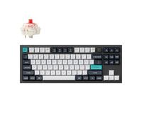 Keychron Q3 MAX Teclado Mecánico Inalámbrico, Aluminio Completo, Bluetooth 2.4 GHz, Diseño QMK TKL, LED RGB, Hot-swappable Gateron Red Switch Compatible con Mac Windows Linux - Negro