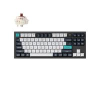 Keychron Q3 MAX Teclado Mecánico Inalámbrico, Aluminio Completo, Bluetooth 2.4 GHz, Diseño QMK TKL, LED RGB, Hot-swappable Gateron Brown Switch Compatible con Mac Windows Linux - Negro