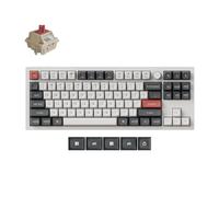 Keychron Q3 - Teclado mecánico ultra inalámbrico de 8000 Hz, 80% TKL 2.4 GHz/Bluetooth 5.3/aluminio intercambiable en caliente personalizado RGB Gaming ZMK para Mac/Windows/Linux-White